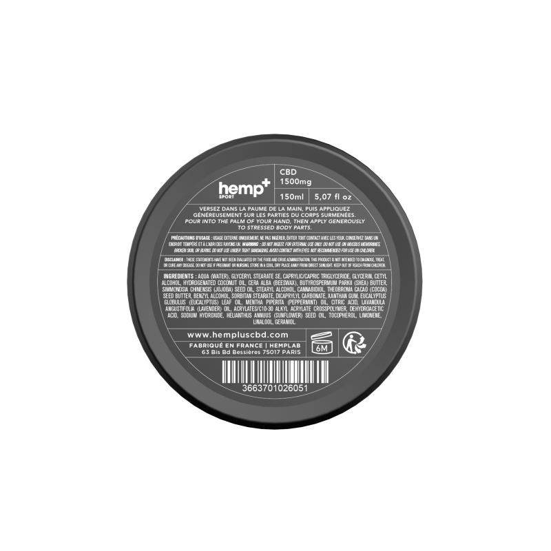 Crème Décontractante Hemp+ Sport