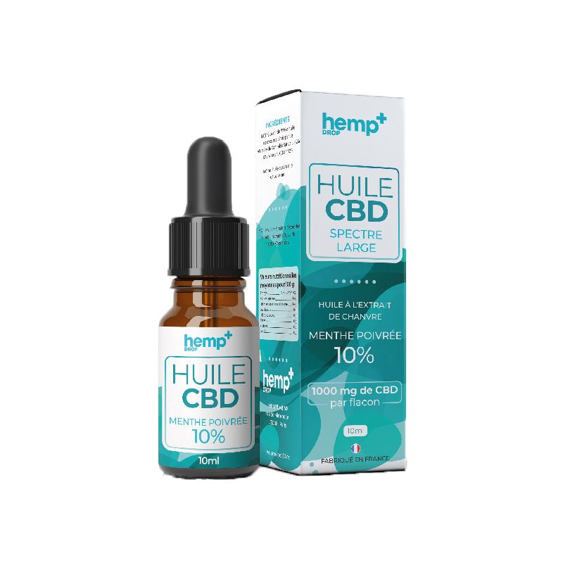 Huile CBD 10ml Menthe Poivrée- HempDrop