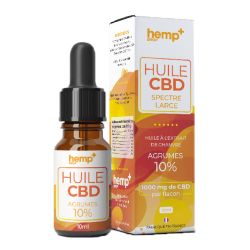 Huile CBD 10ml Agrumes - HempDrop
