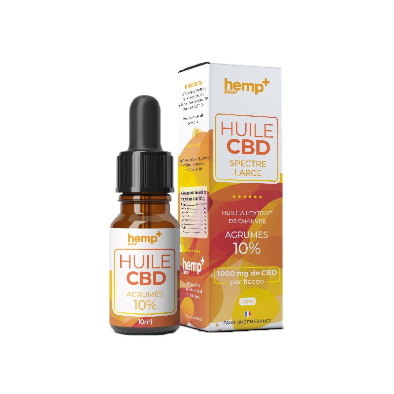 Huile CBD 10ml Agrumes - HempDrop