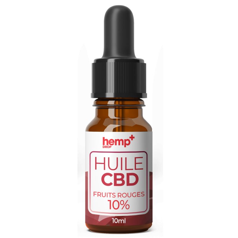 Huile CBD 10ml Fruits rouges - HempDrop
